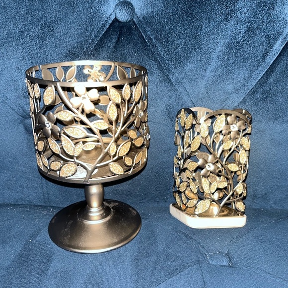 Bath & Body Works Other Dogwood Set With 3 Wick Candle Holder And